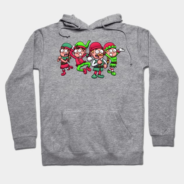 Christmas Elves Hoodie by TheMaskedTooner